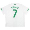 Portugal Ronaldo 7 2010 Fodboldtrøje Udebane Retro Portugal Ronaldo 7 2010 Fodboldtrøje Udebane Retro