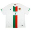Portugal Ronaldo 7 2010 Fodboldtrøje Udebane Retro