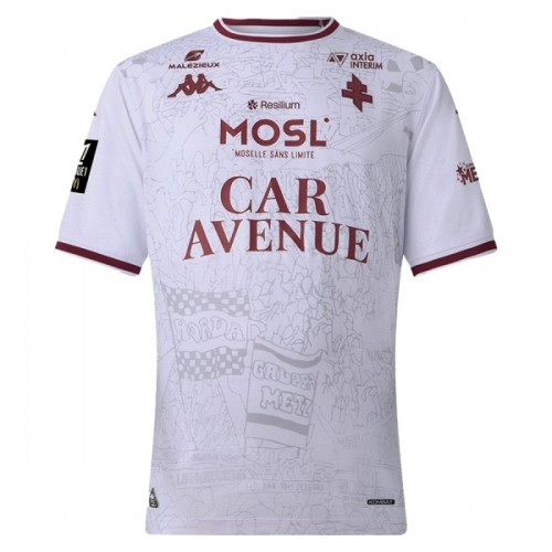 FC Metz Fodboldtrøje Udebane 2025-26 FC Metz Fodboldtrøje Udebane 2025-26