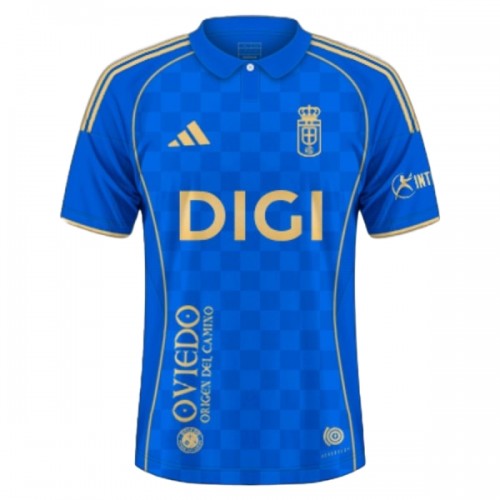 Real Oviedo Fodboldtrøje Hjemmebane 2025-26 Real Oviedo Fodboldtrøje Hjemmebane 2025-26
