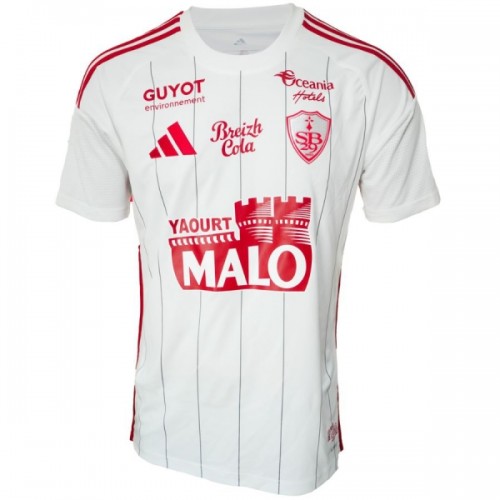 Stade Brestois Fodboldtrøje Udebane 2025-26 Stade Brestois Fodboldtrøje Udebane 2025-26