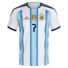 Børn - Argentina De Paul 7 Fodboldtrøje Hjemmebane VM 2026