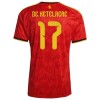 Belgien De Ketelaere 17 Fodboldtrøje Hjemmebane VM 2026