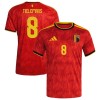 Belgien Tielemans 8 Fodboldtrøje Hjemmebane VM 2026