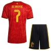 Børn - Belgien De Bruyne 7 Fodboldtrøje Hjemmebane VM 2026