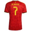 Børn - Belgien De Bruyne 7 Fodboldtrøje Hjemmebane VM 2026