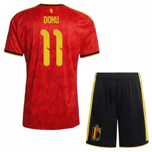 Børn - Belgien Doku 11 Fodboldtrøje Hjemmebane VM 2026 Børn - Belgien Doku 11 Fodboldtrøje Hjemmebane VM 2026