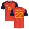 Spanien Cucurella 22 Fodboldtrøje Hjemmebane VM 2026