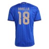 Børn - Italien Barella 18 Fodboldtrøje Hjemmebane VM 2026