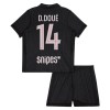 Børn - Paris Saint-Germain D. Doue 14 Fodboldtrøje Fjerde Jordan 2025-26
