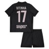 Børn - Paris Saint-Germain Vitinha 17 Fodboldtrøje Fjerde Jordan 2025-26