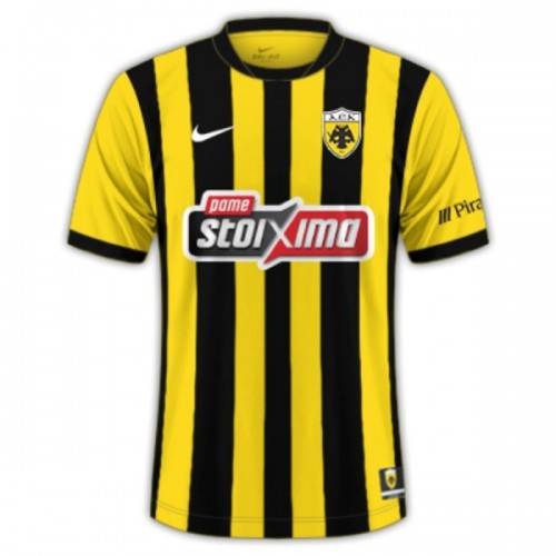 AEK Athens Fodboldtrøje Hjemmebane 2025-26 AEK Athens Fodboldtrøje Hjemmebane 2025-26