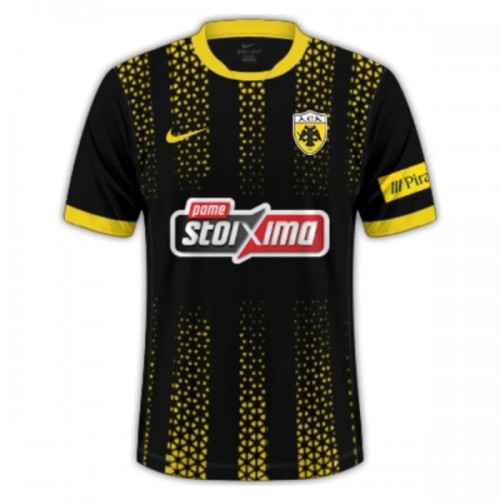 AEK Athens Fodboldtrøje Udebane 2025-26 AEK Athens Fodboldtrøje Udebane 2025-26