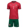 Børn - Portugal Ronaldo 7 Fodboldtrøje Hjemmebane VM 2026