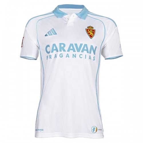 Real Zaragoza Fodboldtrøje Hjemmebane 2025-26 Real Zaragoza Fodboldtrøje Hjemmebane 2025-26