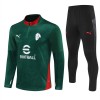 AC Milan Trænings Sweatshirt 2025-26 Kvart zip Grøn