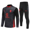 AC Milan Trænings Sweatshirt 2025-26 Kvart zip Sort