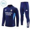 Børn - Real Madrid Navy Version Trænings Sweatshirt 2025-26 Kvart zip