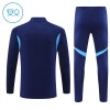 Børn - Real Madrid Navy Version Trænings Sweatshirt 2025-26 Kvart zip