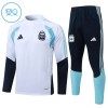Børn - Argentina Trænings Sweatshirt 2026-27 Kvart zip Hvid