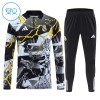 Børn - Real Madrid Marvel Trænings Sweatshirt 2026-27 Kvart zip Sort