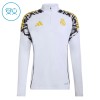 Børn - Real Madrid Trænings Sweatshirt 2026-27 Kvart zip Hvid