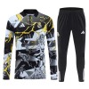 Real Madrid Marvel Trænings Sweatshirt 2026-27 Kvart zip Sort