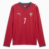 Portugal Ronaldo 7 Fodboldtrøje Hjemmebane VM 2026 Langærmet