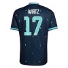 Tyskland Wirtz 17 Fodboldtrøje Udebane VM 2026