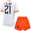 Børn - Holland F. De Jong 21 Fodboldtrøje Udebane VM 2026