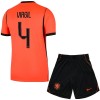 Børn - Holland Virgil 4 Fodboldtrøje Hjemmebane VM 2026