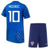 Børn - Kroatien Modrić 10 Fodboldtrøje Udebane VM 2026