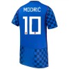 Børn - Kroatien Modrić 10 Fodboldtrøje Udebane VM 2026