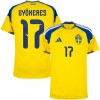 Sverige Gyokeres 17 Fodboldtrøje Hjemmebane VM 2026