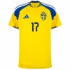Sverige Gyokeres 17 Fodboldtrøje Hjemmebane VM 2026