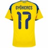 Sverige Gyokeres 17 Fodboldtrøje Hjemmebane VM 2026