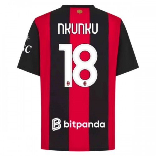 AC Milan Nkunku 18 Fodboldtrøje Hjemmebane 2026-27 AC Milan Nkunku 18 Fodboldtrøje Hjemmebane 2026-27