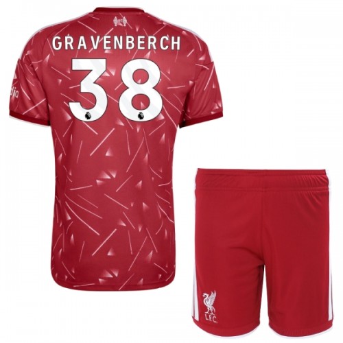 Børn - Liverpool Gravenberch 38 Fodboldtrøje Hjemmebane 2026-27 Børn - Liverpool Gravenberch 38 Fodboldtrøje Hjemmebane 2026-27
