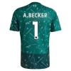 Liverpool A. Becker 1 Fodboldtrøje Målmand Hjemmebane 2026-27 Grøn Liverpool A. Becker 1 Fodboldtrøje Målmand Hjemmebane 2026-27 Grøn