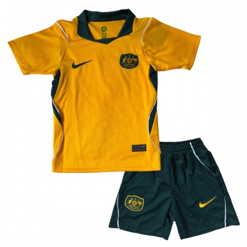 Børn - Australien Fodboldtrøje Hjemmebane VM 2026 Børn - Australien Fodboldtrøje Hjemmebane VM 2026