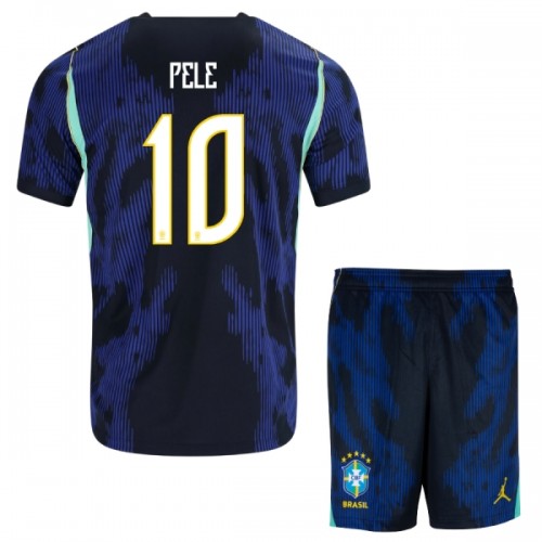 Børn - Brasilien Pele 10 Fodboldtrøje Udebane VM 2026 Børn - Brasilien Pele 10 Fodboldtrøje Udebane VM 2026