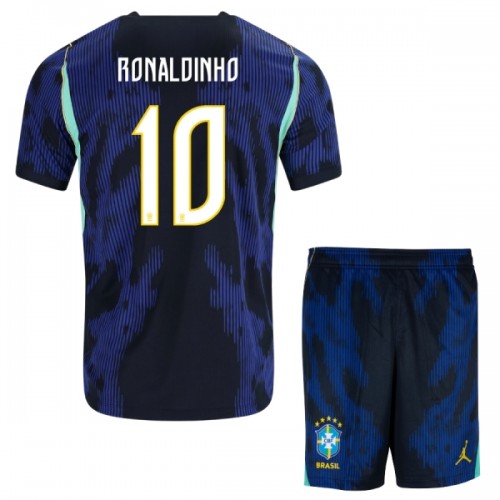 Børn - Brasilien Ronaldinho 10 Fodboldtrøje Udebane VM 2026 Børn - Brasilien Ronaldinho 10 Fodboldtrøje Udebane VM 2026
