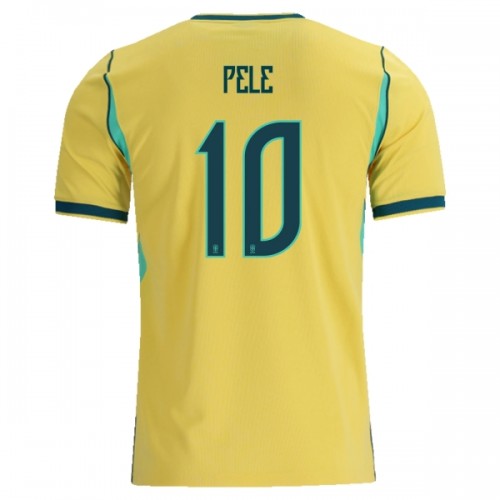 Brasilien Pele 10 Fodboldtrøje Hjemmebane VM 2026 Brasilien Pele 10 Fodboldtrøje Hjemmebane VM 2026