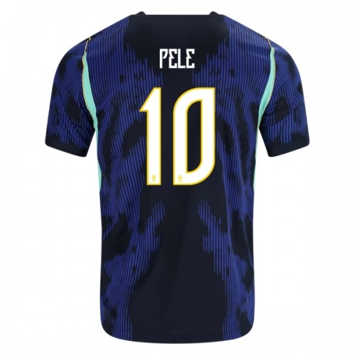 Brasilien Pele 10 Fodboldtrøje Udebane VM 2026 Brasilien Pele 10 Fodboldtrøje Udebane VM 2026