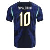 Brasilien Ronaldinho 10 Fodboldtrøje Udebane VM 2026 Brasilien Ronaldinho 10 Fodboldtrøje Udebane VM 2026