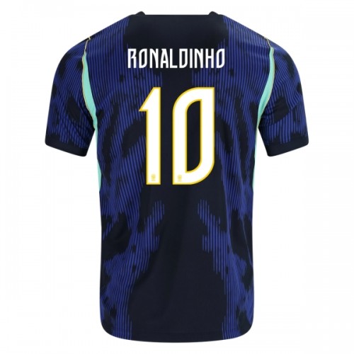 Brasilien Ronaldinho 10 Fodboldtrøje Udebane VM 2026 Brasilien Ronaldinho 10 Fodboldtrøje Udebane VM 2026