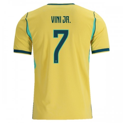 Brasilien Vini JR. 7 Fodboldtrøje Hjemmebane VM 2026 Brasilien Vini JR. 7 Fodboldtrøje Hjemmebane VM 2026