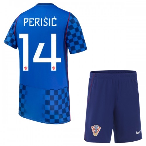 Børn - Kroatien Perišić 14 Fodboldtrøje Udebane VM 2026 Børn - Kroatien Perišić 14 Fodboldtrøje Udebane VM 2026