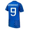Kroatien Kramaric 9 Fodboldtrøje Udebane VM 2026 Kroatien Kramaric 9 Fodboldtrøje Udebane VM 2026