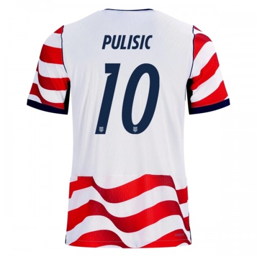 USA Pulisic 10 Fodboldtrøje Hjemmebane VM 2026 USA Pulisic 10 Fodboldtrøje Hjemmebane VM 2026